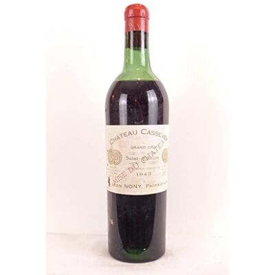 bourg saint-émilion château cassevert grand cru (b1) rouge 1943 bordeaux - Publicité bourg saint-émilion château cassevert grand cru (b1) rouge 1943 bordeaux - Publicité