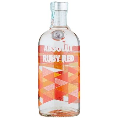 Absolut Suède Vodka Ruby Red Bouteille 70 cl - Publicité Absolut Suède Vodka Ruby Red Bouteille 70 cl - Publicité