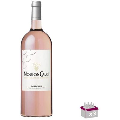 Wine And More Mouton Cadet Rosé 2021 – AOC Bordeaux 12° 3x75cL - Publicité Wine And More Mouton Cadet Rosé 2021 – AOC Bordeaux 12° 3x75cL - Publicité