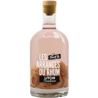 Breiz’île Breiz'Ile Les arrangés du rhum Litchi/Framboise Punch au rhum 28,0% Vol. 70cl - Publicité Breiz’île Breiz'Ile Les arrangés du rhum Litchi/Framboise Punch au rhum 28,0% Vol. 70cl - Publicité