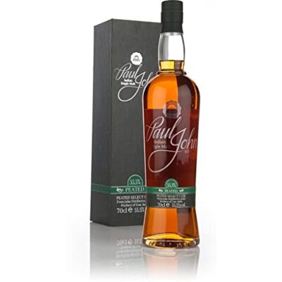Paul John Peated Select Cask Single Malt Whisky 555° 70CL - Publicité Paul John Peated Select Cask Single Malt Whisky 555° 70CL - Publicité