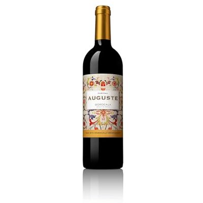 Château Auguste 2018 Vin rouge de Bordeaux - Publicité Château Auguste 2018 Vin rouge de Bordeaux - Publicité