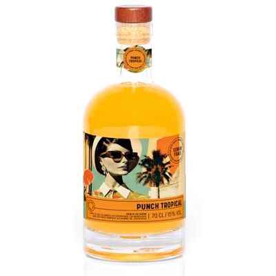 QUAI SUD Punch au Rhum 15% vol. "Tropical" 70cl Mangue Passion Papaye - Publicité QUAI SUD Punch au Rhum 15% vol. "Tropical" 70cl Mangue Passion Papaye - Publicité