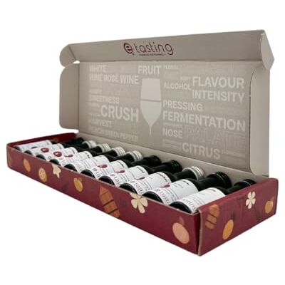 E-TASTING Formation vin WSET Coffret de dégustation de vin Niveau 1 Vin Rouge/Blanc/Rosé Formation œnologie 10 x 20 ml - Publicité E-TASTING Formation vin WSET Coffret de dégustation de vin Niveau 1 Vin Rouge/Blanc/Rosé Formation œnologie 10 x 20 ml - Publicité