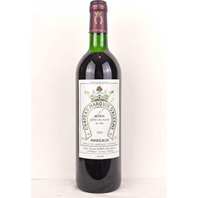 bordeaux margaux château marquis d'alesme grand cru classé rouge 1995 - Publicité bordeaux margaux château marquis d'alesme grand cru classé rouge 1995 - Publicité