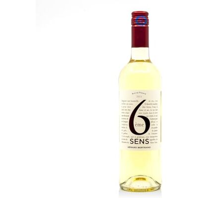 GÉRARD BERTRAND Domaine 6ème Sens IGP Pays d'Oc Capsule à Vis Blanc 2021 75cl - Publicité GÉRARD BERTRAND Domaine 6ème Sens IGP Pays d'Oc Capsule à Vis Blanc 2021 75cl - Publicité