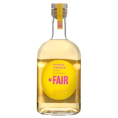 FAIR. FAIR Gingembre (Ginger) Liqueur 35% Alcool Origine : Poitou-Charentes/France Parfait en cocktail Arômes de Gingembre & légère note de citron Certifié Vegan 70 cl - Publicité FAIR. FAIR Gingembre (Ginger) Liqueur 35% Alcool Origine : Poitou-Charentes/France Parfait en cocktail Arômes de Gingembre & légère note de citron Certifié Vegan 70 cl - Publicité