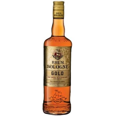 Bologne Rhum Gold Rhum Agricole de la Guadeloupe Elevé en fûts 40% (1 x 0.7L) -l'emballage de l'article peut varier - Publicité Bologne Rhum Gold Rhum Agricole de la Guadeloupe Elevé en fûts 40% (1 x 0.7L) -l'emballage de l'article peut varier - Publicité
