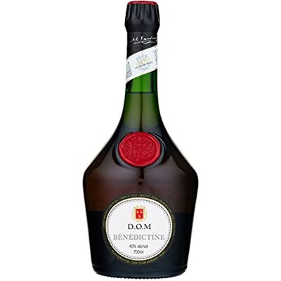 Bénédictine D.O.M. Liqueur Française, 40% vol., 70 cl/700 ml, Préparée à partir d’une Recette Secrète de 27 Racines, Herbes Aromatiques et Épices, Notes de Miel, d’Agrumes et d’Amande Douce - Publicité Bénédictine D.O.M. Liqueur Française, 40% vol., 70 cl/700 ml, Préparée à partir d’une Recette Secrète de 27 Racines, Herbes Aromatiques et Épices, Notes de Miel, d’Agrumes et d’Amande Douce - Publicité