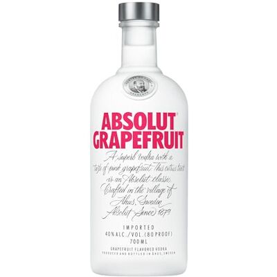 Absolut Grapefruit Flavoured Vodka, 70cl - Publicité Absolut Grapefruit Flavoured Vodka, 70cl - Publicité