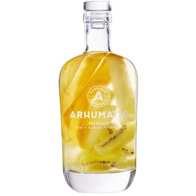 ARHUMATIC Punch au Rhum Kiwi-Ananas (Sol Dulcis) 28% Alcool Origine : France A servir en digéstif ou apéritif Fabrication artisanale 70 cl - Publicité ARHUMATIC Punch au Rhum Kiwi-Ananas (Sol Dulcis) 28% Alcool Origine : France A servir en digéstif ou apéritif Fabrication artisanale 70 cl - Publicité
