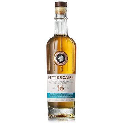 Fettercairn 16 ans Single Malt Whisky Origine : Écosse 46,4% Alcool Notes d'Amande & Vanille 70cl - Publicité Fettercairn 16 ans Single Malt Whisky Origine : Écosse 46,4% Alcool Notes d'Amande & Vanille 70cl - Publicité