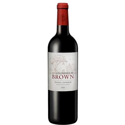 Castel Chateaux Grands Crus Colombier de Brown AOP Pessac-Léognan Vin Rouge Millésime 2021-1 bouteille x 75cl - Publicité Castel Chateaux Grands Crus Colombier de Brown AOP Pessac-Léognan Vin Rouge Millésime 2021-1 bouteille x 75cl - Publicité