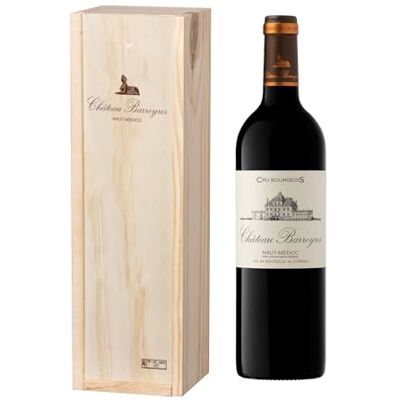 Castel Chateaux Grands Crus Coffret Cadeau Caisse Bois Château Barreyres AOP Haut Medoc Cru Bourgeois Vin Rouge – 75cl - Publicité Castel Chateaux Grands Crus Coffret Cadeau Caisse Bois Château Barreyres AOP Haut Medoc Cru Bourgeois Vin Rouge – 75cl - Publicité