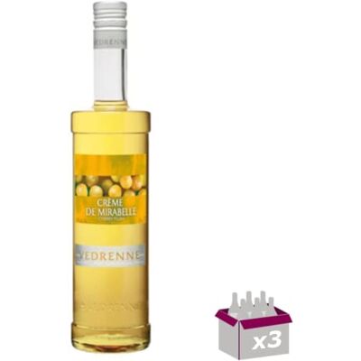 Wine And More Lot de 3 Vedrenne Crème de mirabelle 18° 70cL - Publicité Wine And More Lot de 3 Vedrenne Crème de mirabelle 18° 70cL - Publicité