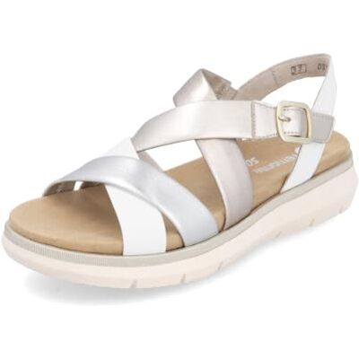 Remonte Damen Riemchensandalen D2K53, Frauen Sandalen,Lose Einlage,Sandaletten,Sommersandalen,Flach,Sommerschuhe,Freizeitschuhe,Metallic (91),40 EU - Publicité Remonte Damen Riemchensandalen D2K53, Frauen Sandalen,Lose Einlage,Sandaletten,Sommersandalen,Flach,Sommerschuhe,Freizeitschuhe,Metallic (91),40 EU - Publicité