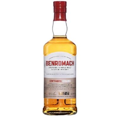 Benromach Organic Single Malt Whisky Origine : Ecosse/Speyside Notes de Vanille, Pomme & Caramel A servir sur glace, pur ou en cocktail 46% Alcool 70 cl - Publicité Benromach Organic Single Malt Whisky Origine : Ecosse/Speyside Notes de Vanille, Pomme & Caramel A servir sur glace, pur ou en cocktail 46% Alcool 70 cl - Publicité