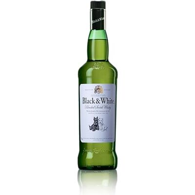Black & White Blended Whisky, 70cl, 40% - Publicité Black & White Blended Whisky, 70cl, 40% - Publicité