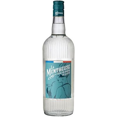 LA MENTHEUSE 15° 1L Crème de Menthe Artisanale Française Liqueur Naturellement Légère en Sucre - Publicité LA MENTHEUSE 15° 1L Crème de Menthe Artisanale Française Liqueur Naturellement Légère en Sucre - Publicité