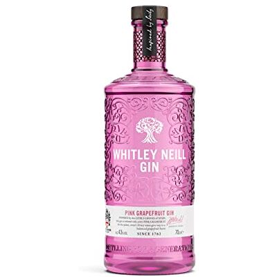 Whitley Neill PINK GRAPEFRUIT GIN 43% Vol. 700 ml - Publicité Whitley Neill PINK GRAPEFRUIT GIN 43% Vol. 700 ml - Publicité
