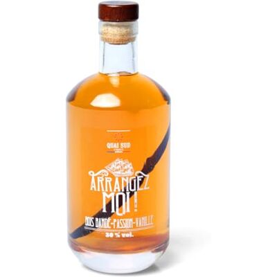 QUAI SUD Rhum Arrangé 30% vol. "Arrangez-moi!" 70cl Bois Bandé Passion Vanille - Publicité QUAI SUD Rhum Arrangé 30% vol. "Arrangez-moi!" 70cl Bois Bandé Passion Vanille - Publicité