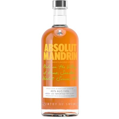 Absolut Mandrin Orange-Flavoured Vodka 1 Litre - Publicité Absolut Mandrin Orange-Flavoured Vodka 1 Litre - Publicité