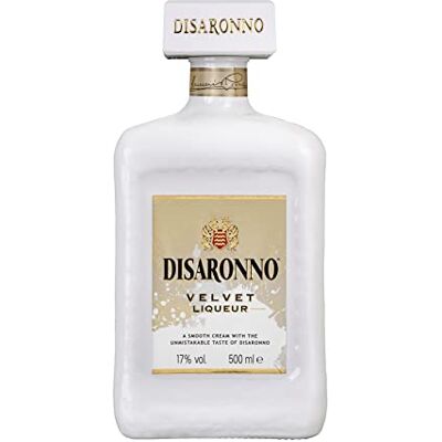 Disaronno Velvet Crème d’Amaretto Origine : Italie Alcool : 17% A déguster pur ou en cocktail Notes d'amandes et de vanille 50cl - Publicité Disaronno Velvet Crème d’Amaretto Origine : Italie Alcool : 17% A déguster pur ou en cocktail Notes d'amandes et de vanille 50cl - Publicité