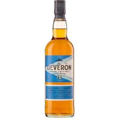 The Deveron 12 ans Highland Scotch Single Malt Whisky, 40 % vol., 70 cl, avec coffret cadeau, notes de pommes cuites, de céréales grillées et de vanille, affinage en fût de chêne, 700 ml - Publicité The Deveron 12 ans Highland Scotch Single Malt Whisky, 40 % vol., 70 cl, avec coffret cadeau, notes de pommes cuites, de céréales grillées et de vanille, affinage en fût de chêne, 700 ml - Publicité