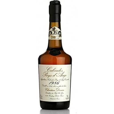 Calvados Christian Drouin Calvados Millésime 1986 42% 70cl Made in Calvados - Publicité Calvados Christian Drouin Calvados Millésime 1986 42% 70cl Made in Calvados - Publicité