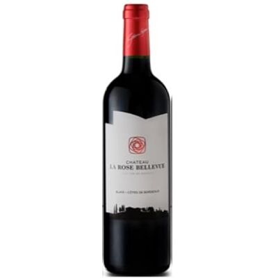 VINACCUS Blaye Côtes de Bordeaux rouge, Chateau la Rose Bellevue, 2022 AOC Tradition, 1 x 75cl. Publicité VINACCUS Blaye Côtes de Bordeaux rouge, Chateau la Rose Bellevue, 2022 AOC Tradition, 1 x 75cl. Publicité