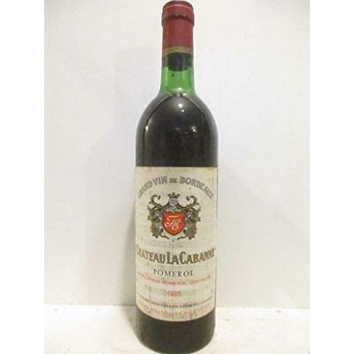 bordeaux pomerol château la cabanne Rouge 1980 - Publicité bordeaux pomerol château la cabanne Rouge 1980 - Publicité