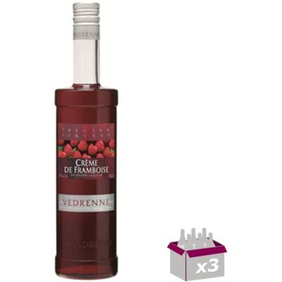 Wine And More Lot de 3 Vedrenne Crème de framboise 15° 70cL - Publicité Wine And More Lot de 3 Vedrenne Crème de framboise 15° 70cL - Publicité