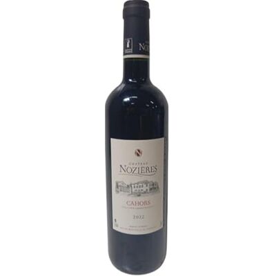 VINACCUS Cahors, Malbec & Merlot Rouge, AOP 2022 Château Nozières, 1 x 75cl. Publicité VINACCUS Cahors, Malbec & Merlot Rouge, AOP 2022 Château Nozières, 1 x 75cl. Publicité