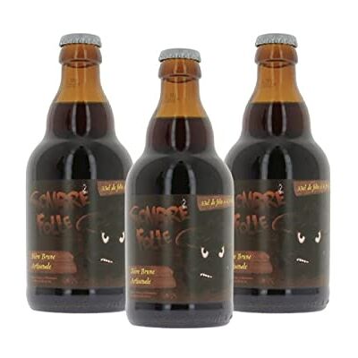 Par Faim de Normandie Sombre folle Bière brune 8.5% 3x33cl Made in Calvados - Publicité Par Faim de Normandie Sombre folle Bière brune 8.5% 3x33cl Made in Calvados - Publicité