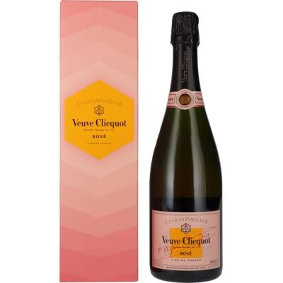Veuve Clicquot Champagne ROSÉ Brut 12,5% Vol. 0,75l in Giftbox - Publicité Veuve Clicquot Champagne ROSÉ Brut 12,5% Vol. 0,75l in Giftbox - Publicité
