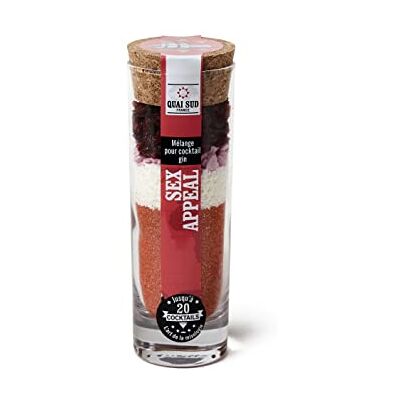 QUAI SUD Mélange Pour Gin 120g "Sex Appeal" Cranberry Coco Fraise - Publicité QUAI SUD Mélange Pour Gin 120g "Sex Appeal" Cranberry Coco Fraise - Publicité