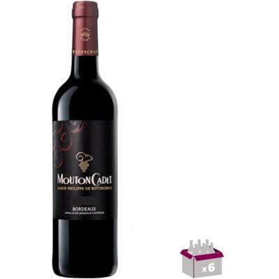 Wine And More Mouton Cadet Rouge 2019 – AOC Bordeaux 13.5° 6x75cL - Publicité Wine And More Mouton Cadet Rouge 2019 – AOC Bordeaux 13.5° 6x75cL - Publicité