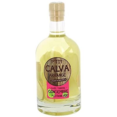 Par Faim De Normandie P'tit Calva Calvados arrangé Cuvée Torride citron gimgembre 50cl 25% Made in Calvados - Publicité Par Faim De Normandie P'tit Calva Calvados arrangé Cuvée Torride citron gimgembre 50cl 25% Made in Calvados - Publicité