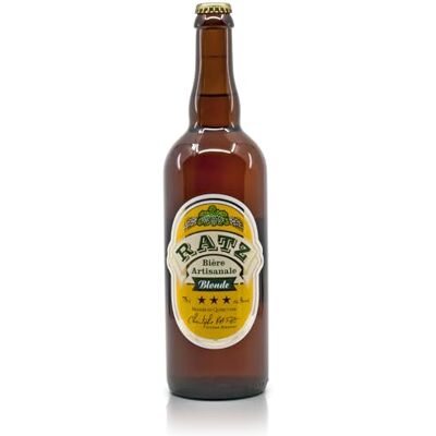 Brasserie Christophe Ratz Bière blonde artisanale du Quercy Brasserie Ratz, 75cl - Publicité Brasserie Christophe Ratz Bière blonde artisanale du Quercy Brasserie Ratz, 75cl - Publicité