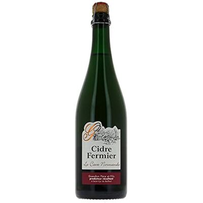 La Cave Normande Cidre demi-sec fermier Guesdon 75cl 4.5% Made in Calvados - Publicité La Cave Normande Cidre demi-sec fermier Guesdon 75cl 4.5% Made in Calvados - Publicité
