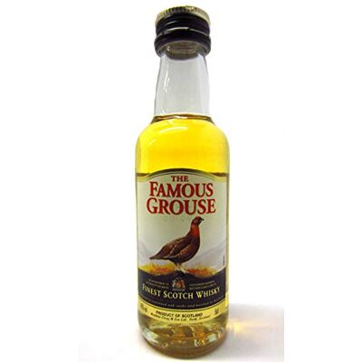Hard To Find Whisky Famous Grouse Finest Scotch Miniature Whisky - Publicité Hard To Find Whisky Famous Grouse Finest Scotch Miniature Whisky - Publicité