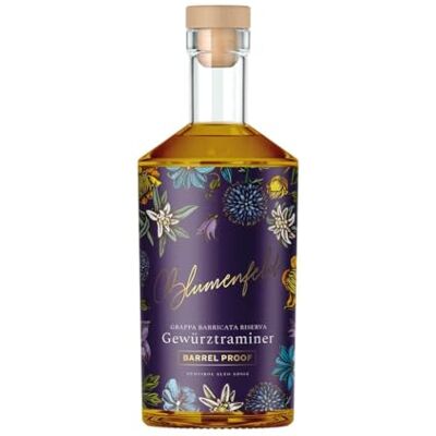 Blumenfeld Grappa Barricata Riserva Gewürztraminer Barrel Proof 500 ㎖ - Publicité Blumenfeld Grappa Barricata Riserva Gewürztraminer Barrel Proof 500 ㎖ - Publicité