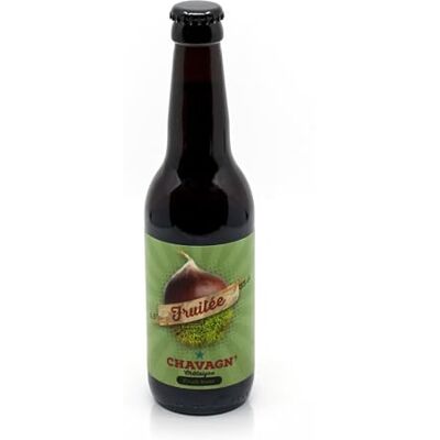 Brasserie Chavagn Bière Artisanale Chavagn' Châtaigne Gousse de Vanille 33cl - Publicité Brasserie Chavagn Bière Artisanale Chavagn' Châtaigne Gousse de Vanille 33cl - Publicité