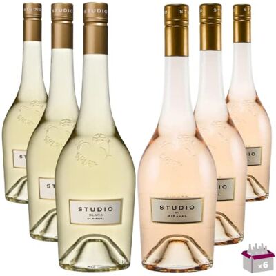 Wine And More Lot découverte Studio by Miraval 6x75cL – 3 Studio by Miraval 2021 Rosé 75cL 12.5% & 3 Studio by Miraval 2021 Blanc 75cL 13% - Publicité Wine And More Lot découverte Studio by Miraval 6x75cL – 3 Studio by Miraval 2021 Rosé 75cL 12.5% & 3 Studio by Miraval 2021 Blanc 75cL 13% - Publicité