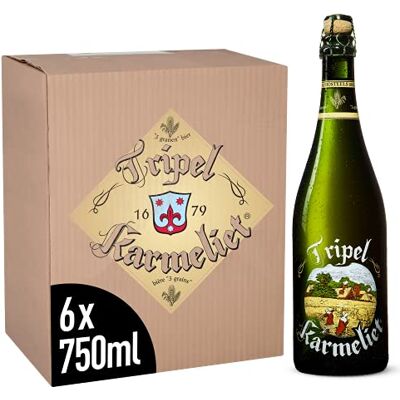 Tripel Karmeliet Bière Pack 6 Bouteilles 75cl - Publicité Tripel Karmeliet Bière Pack 6 Bouteilles 75cl - Publicité