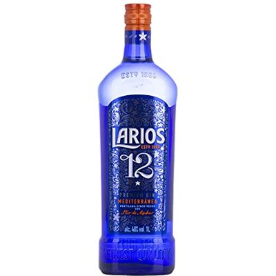 LARIOS 12 Premium Gin Mediterranea 40% Vol 1 L - Publicité LARIOS 12 Premium Gin Mediterranea 40% Vol 1 L - Publicité