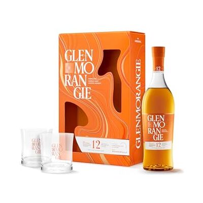 Glenmorangie The Original 12 Ans Whisky Single Malt 40% 70cl coffret 2 verres - Publicité Glenmorangie The Original 12 Ans Whisky Single Malt 40% 70cl coffret 2 verres - Publicité