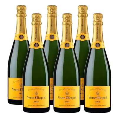 Veuve Clicquot Brut Carte Jaune Champagne 75cl 12,5% caisse 6x - Publicité Veuve Clicquot Brut Carte Jaune Champagne 75cl 12,5% caisse 6x - Publicité