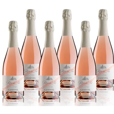 CANEVEL "ROSA DEL FAÈ" 2024 Spumante Rosé Marzemino Millesimato Brut 6x750 ml caisse de 6 bouteilles - Publicité CANEVEL "ROSA DEL FAÈ" 2024 Spumante Rosé Marzemino Millesimato Brut 6x750 ml caisse de 6 bouteilles - Publicité