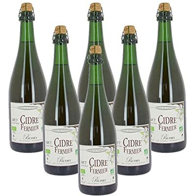 Ferme des Grimaux Cidre brut bio Pacory 6x75cl 6% Made in Calvados - Publicité Ferme des Grimaux Cidre brut bio Pacory 6x75cl 6% Made in Calvados - Publicité